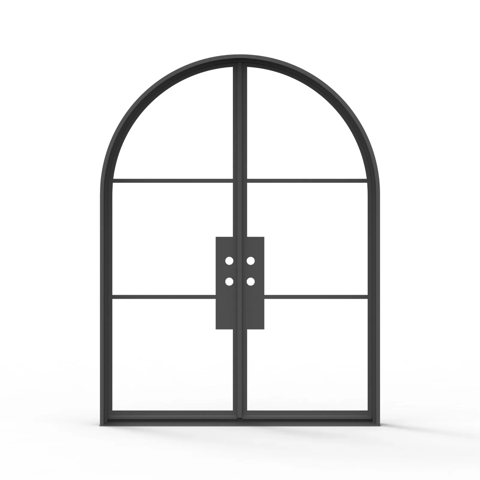 Chateau Collection Steel French arch-top double door