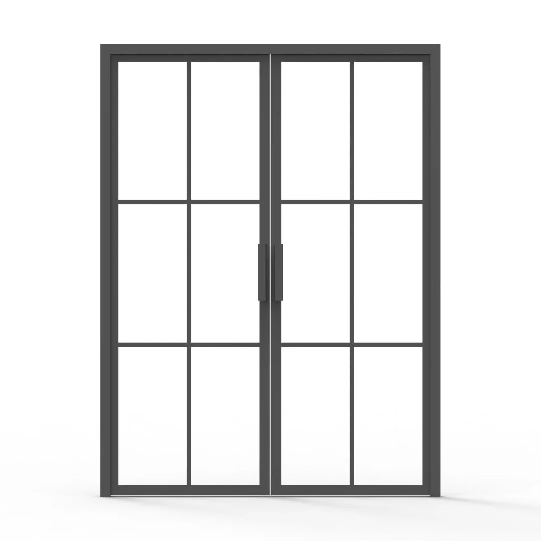Chateau Steel French 6 Lite Double Interior Door