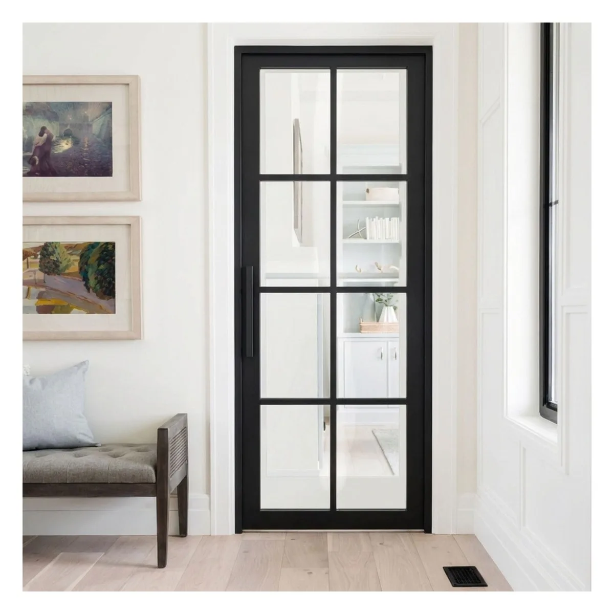 Forge Interior Iron 8 Lite Single Door