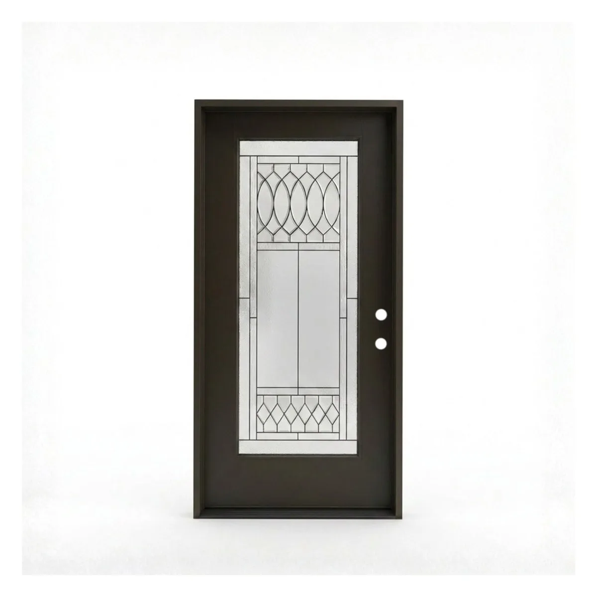 Valera Madrid Fiberglass Single Door - Prefinished Black