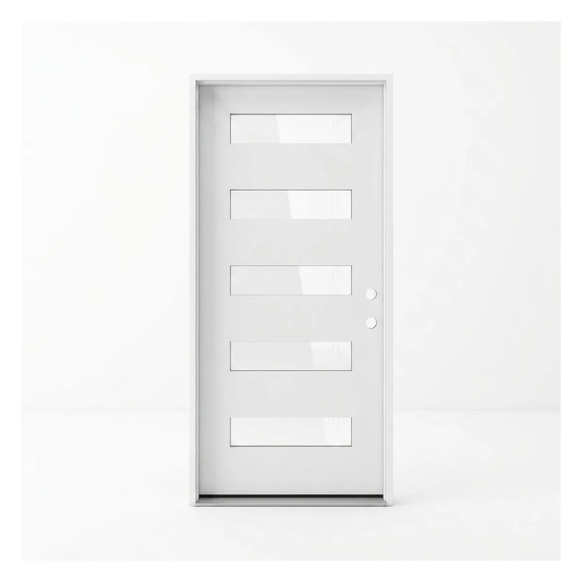 Valera Fiberglass 5 Lite Single Door with Clear Glass